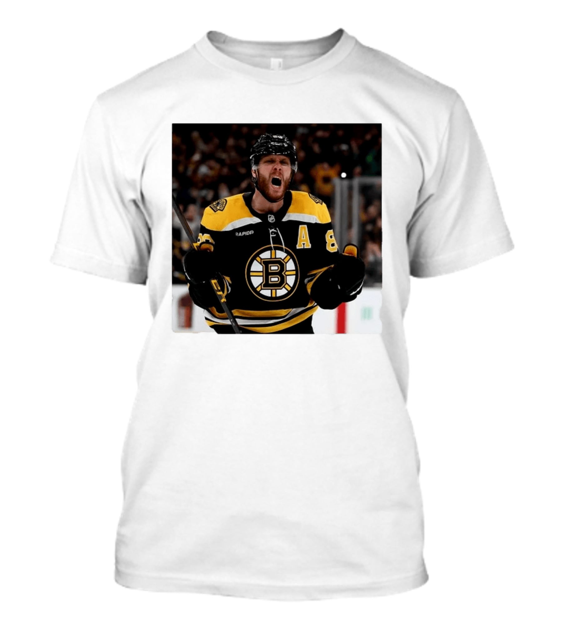 David Pastrnak Bruins Captain Announcement With Iconic Team Jersey Celebration T-Shirt