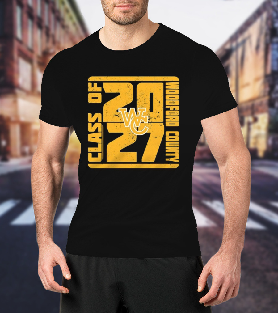 Distressed WC Class Of 2027 Woodford County T-Shirt