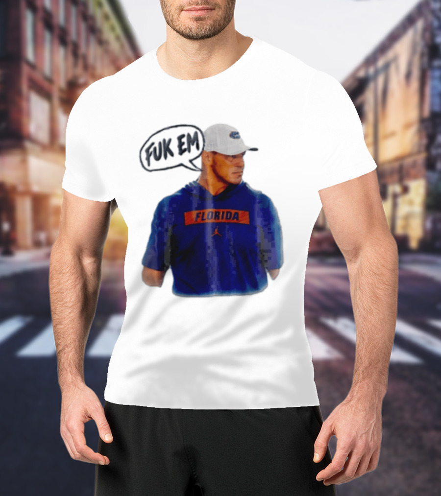 FLORIDA Coach Billy Napier Fuk Em Speech Bubble T-Shirt