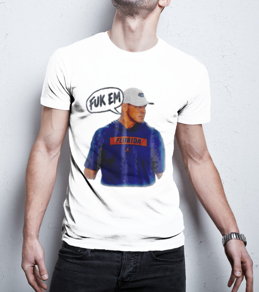 FLORIDA Coach Billy Napier Fuk Em Speech Bubble T-Shirt
