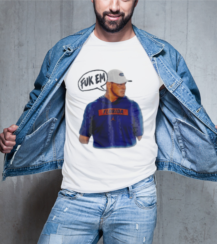 FLORIDA Coach Billy Napier Fuk Em Speech Bubble T-Shirt