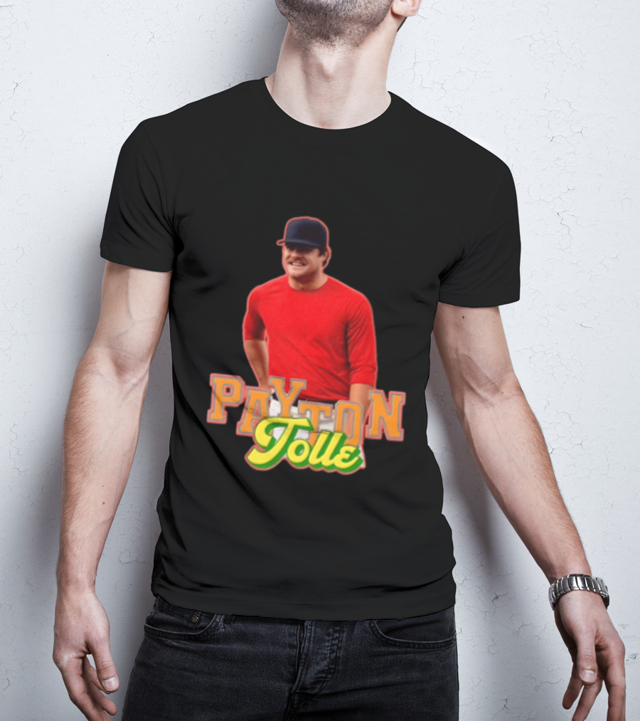 Payton Tolle Smiling Wearing Red With Baseball Cap T-Shirt