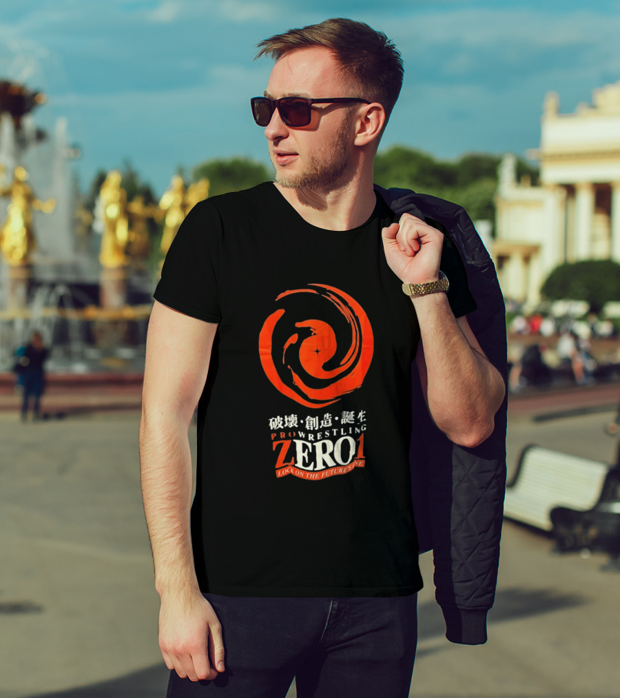 Pro Wrestling Zero1 Lock On The Future's One Breaking Creativity Birth T-Shirt