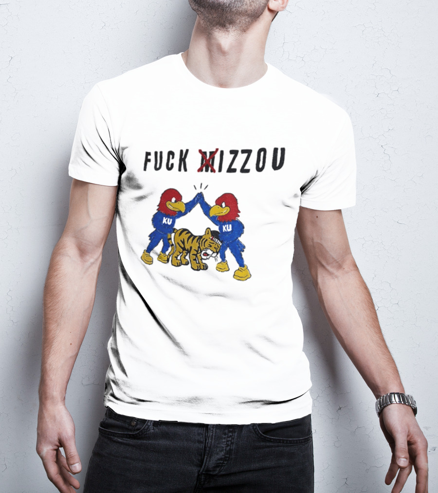 Fuck Mizzou KU Jayhawks Rivalry Missouri Tigers T-Shirt