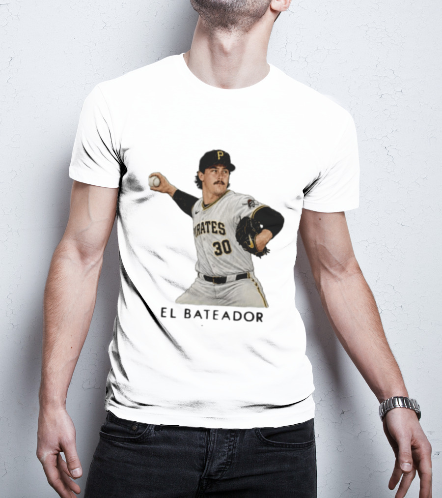 Pittsburgh Pirates Paul Skenes El Bateador Pitcher 30 MLB Baseball T-Shirt