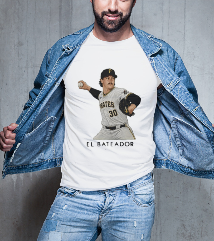 Pittsburgh Pirates Paul Skenes El Bateador Pitcher 30 MLB Baseball T-Shirt