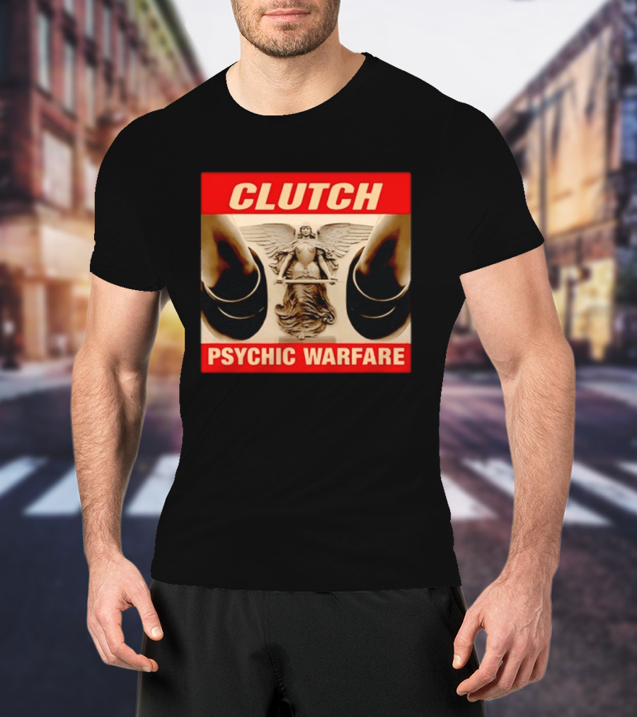 Clutch Psychic Warfare Angel Hard Rock Music T-Shirt