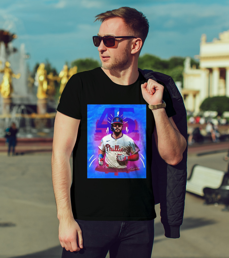 Kyle Schwarber 45 Home Runs Phillies MLB Leaderboard Season T-Shirt