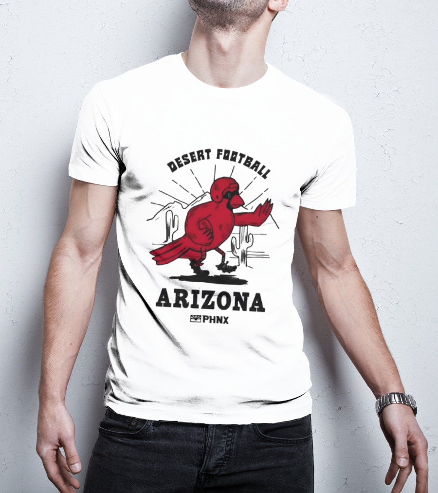 Arizona Desert Football PHNX Bird Cactus Sports T-Shirt