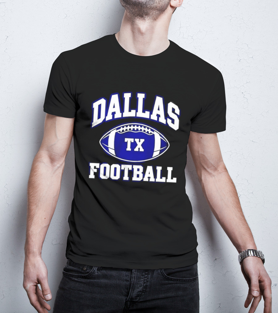 Dallas TX Football Texas Football F Dallas Texas Football T-Shirt