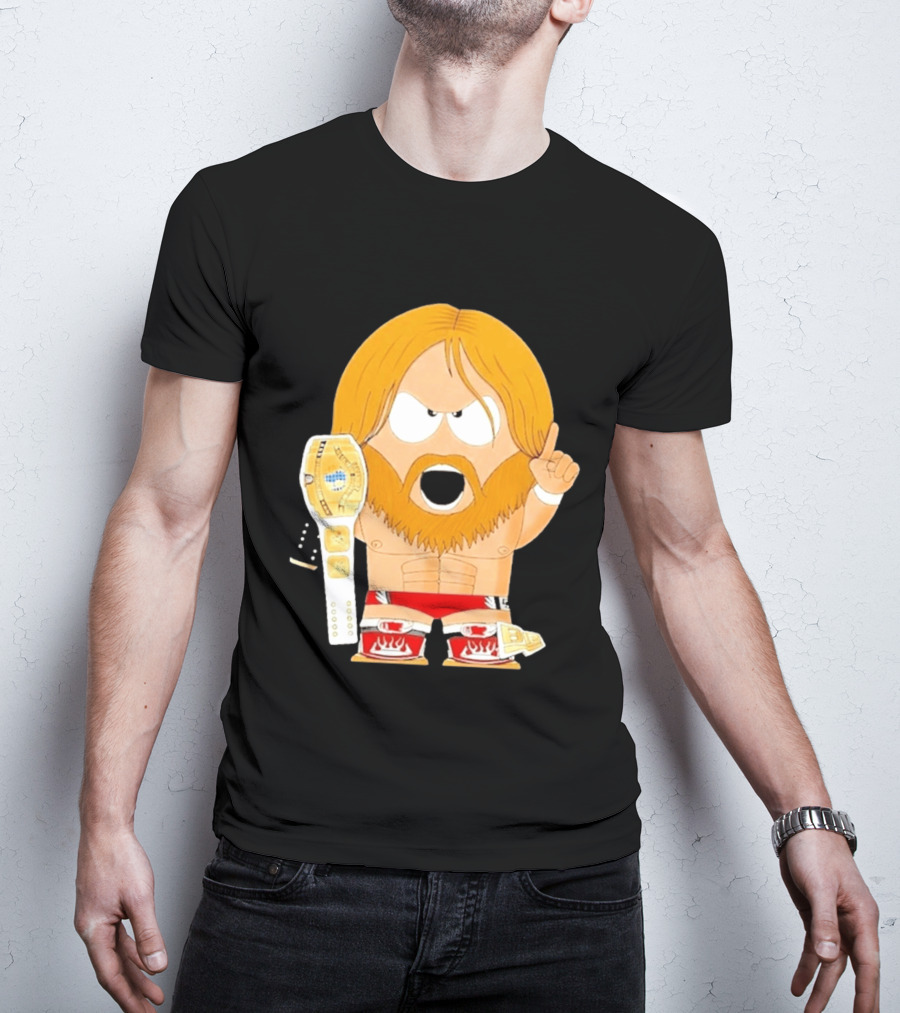 Daniel Bryan Parody Cartoon WWE Champion Belt T-Shirt