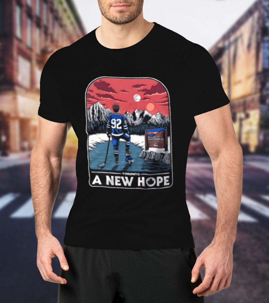 Toronto A New Hope 92 NHL Hockey Sunset Mountain Scene T-Shirt