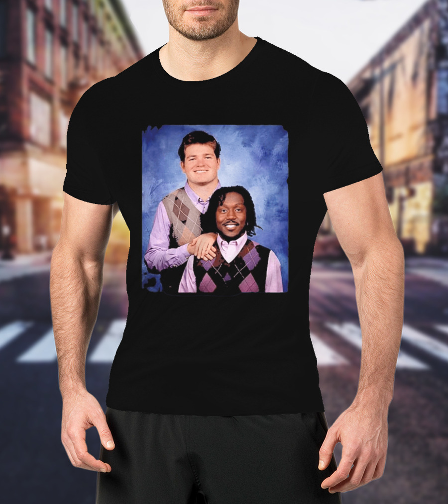 Drake Maye AJ Brown Step Brothers Movie T-Shirt