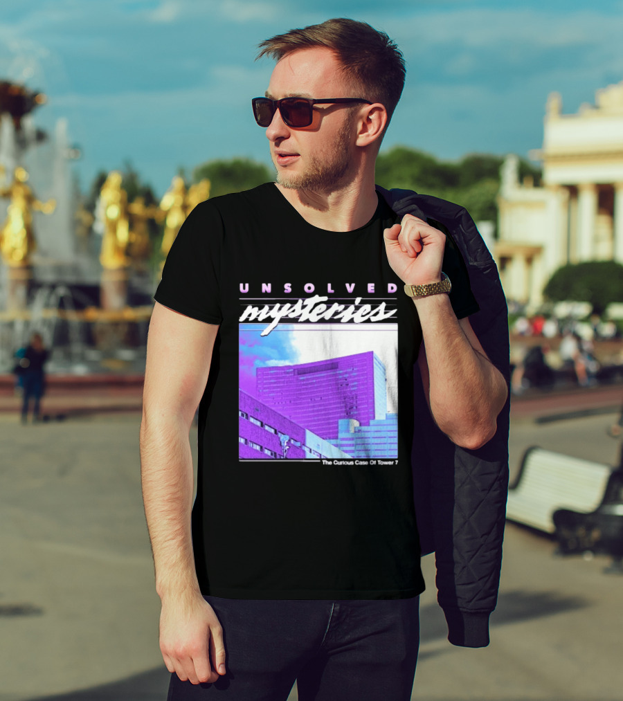 Unsolved Mysteries The Curious Case Of Tower 7 Retro Building T-Shirt