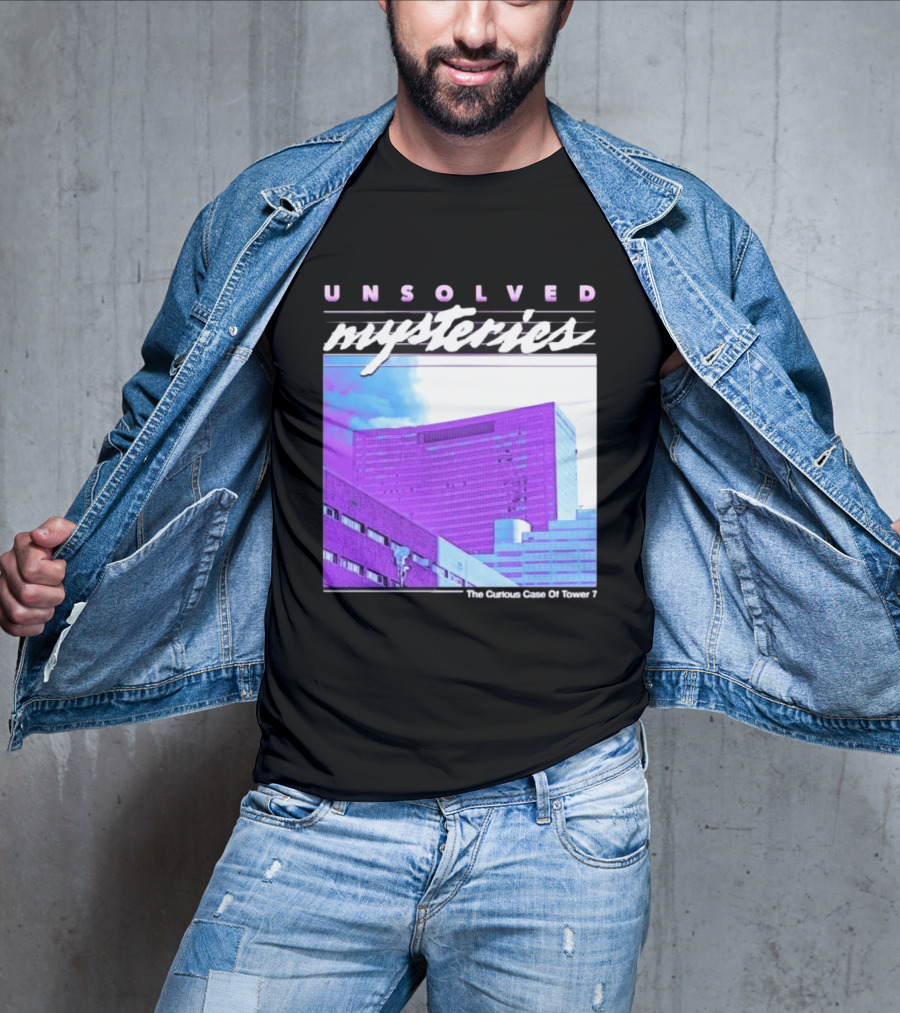 Unsolved Mysteries The Curious Case Of Tower 7 Retro Building T-Shirt
