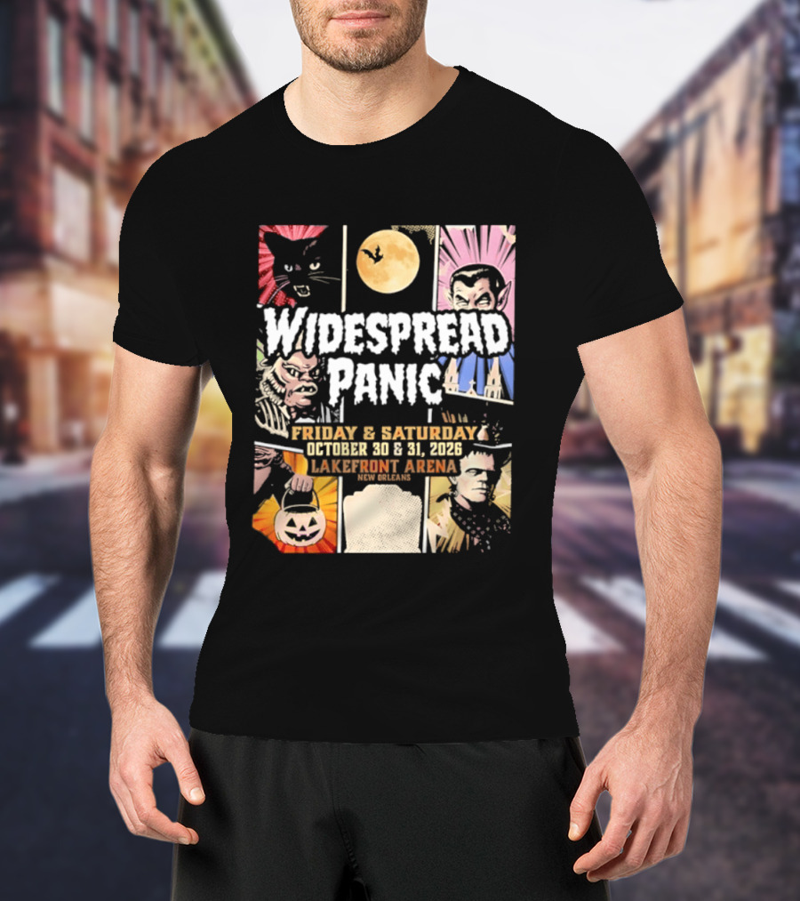 Widespread Panic Halloween Weekend October 30 & 31 2026 Lakefront Arena Event T-Shirt