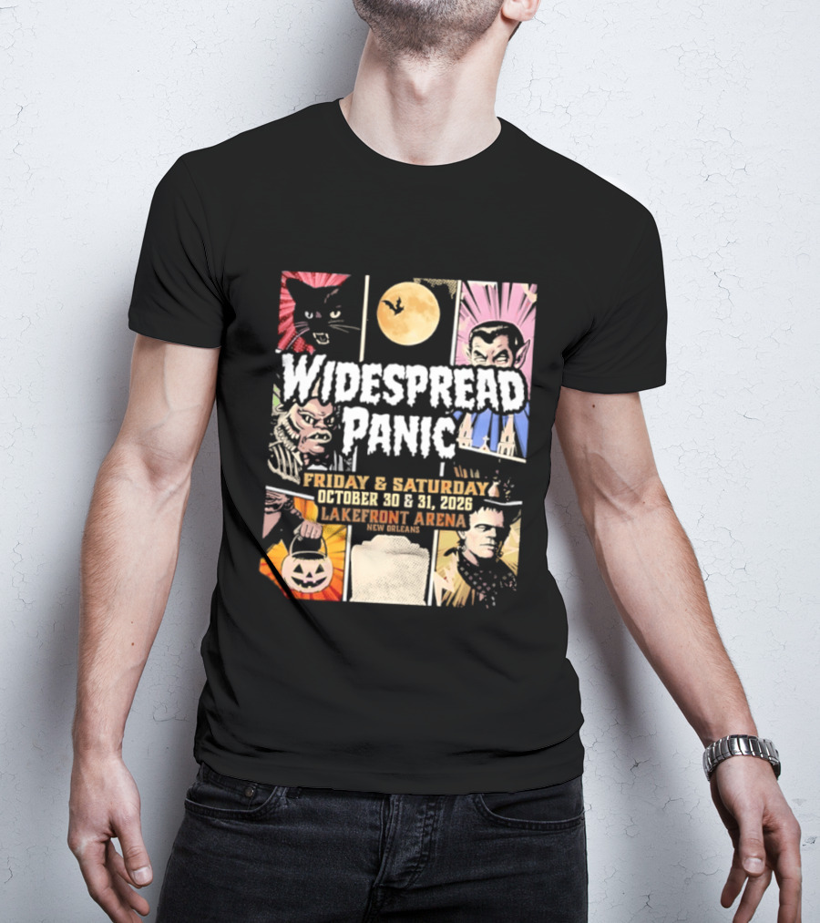 Widespread Panic Halloween Weekend October 30 & 31 2026 Lakefront Arena Event T-Shirt