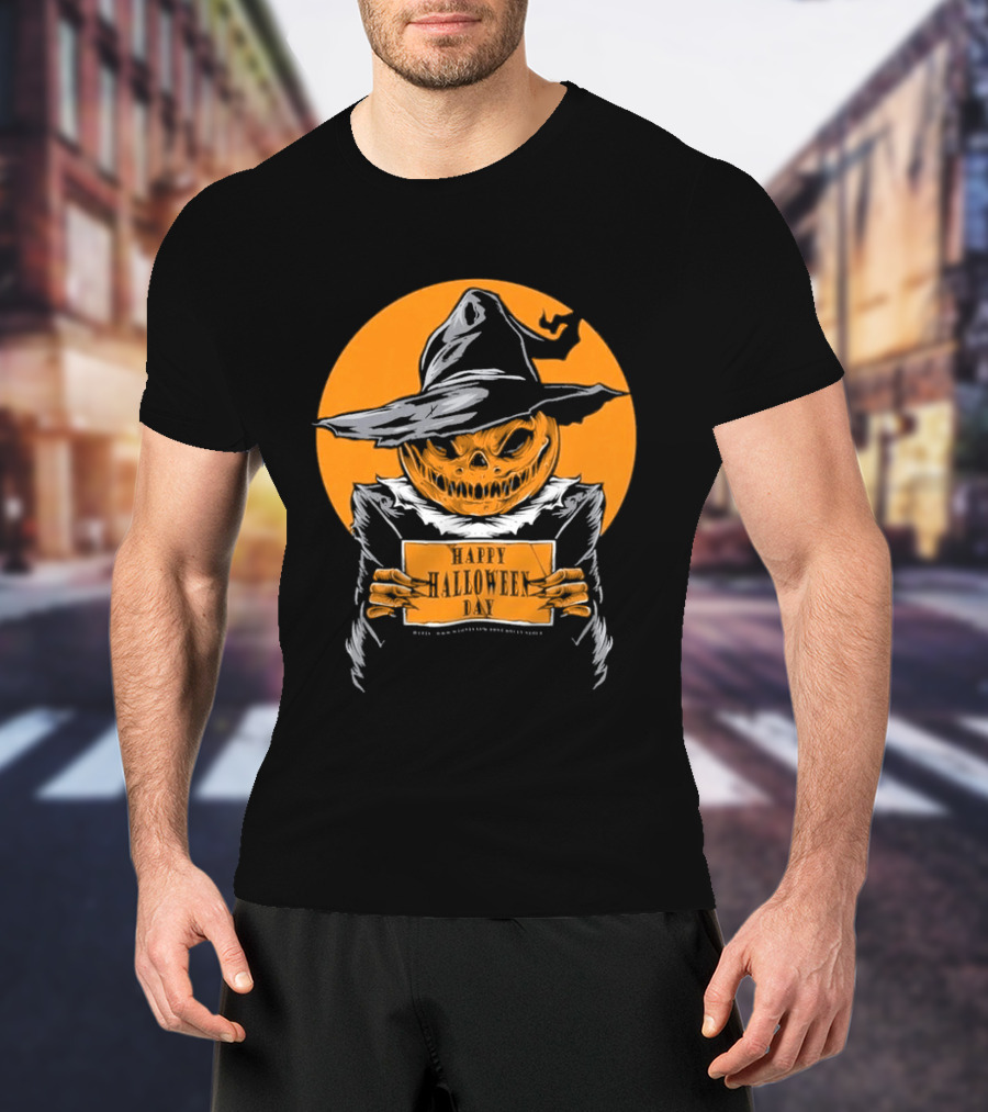 Halloween Pumpkin Witch Vintage Horror Comic Book T-Shirt