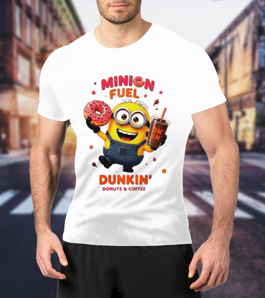 Minion Fuel Dunkin' Donuts Coffee Minions Donut Drink T-Shirt