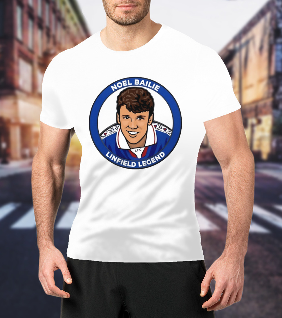 Noel Bailie Linfield Legend LFC Irish Football T-Shirt