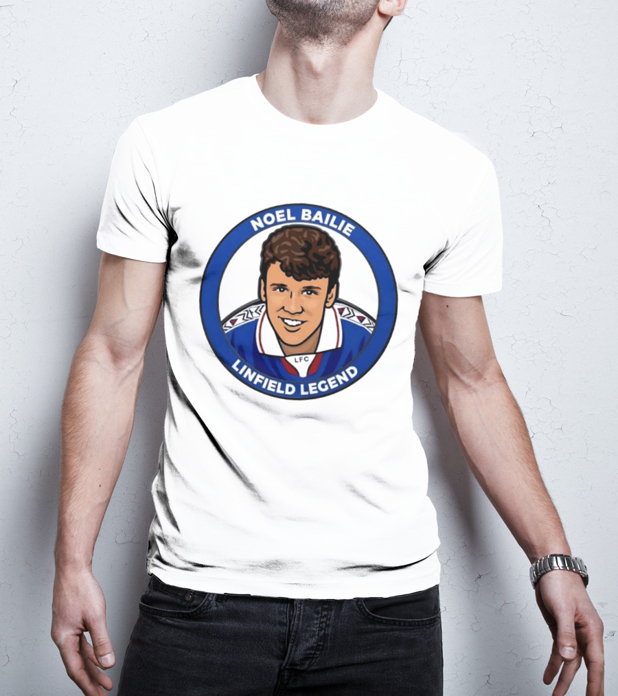 Noel Bailie Linfield Legend LFC Irish Football T-Shirt