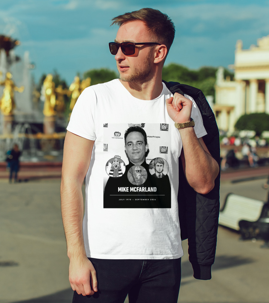 Mike McFarland July 1970 September 2026 Dragon Ball One Piece Attack On Titan Funimation Toei Animation Memorial T-Shirt