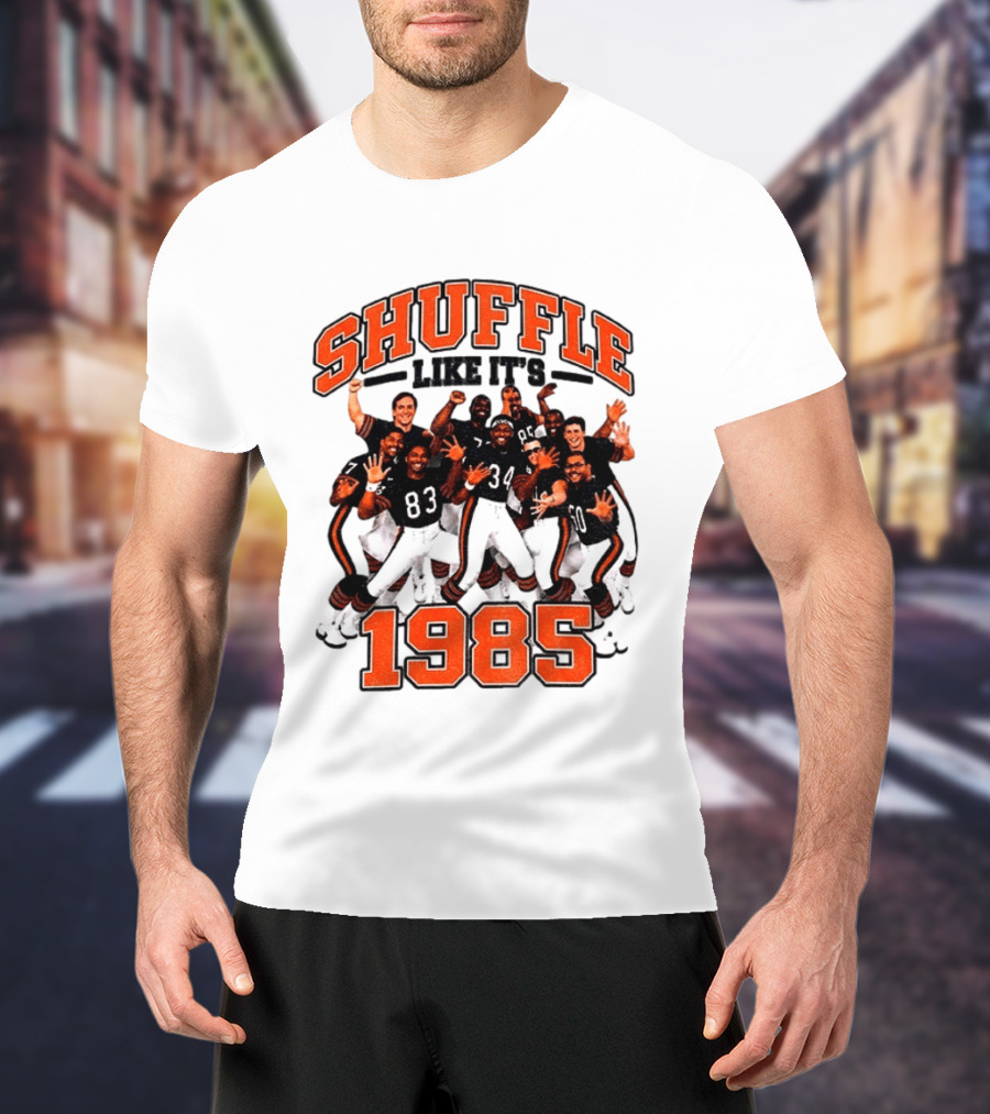 Shuffle Like It's 1985 Chicago Bears Shufflin' Crew 34 T-Shirt