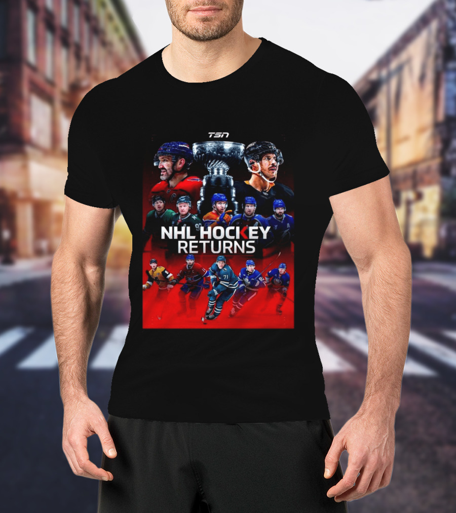 TSN NHL Hockey Returns 2026 2027 Featuring Star Players And Stanley Cup T-Shirt