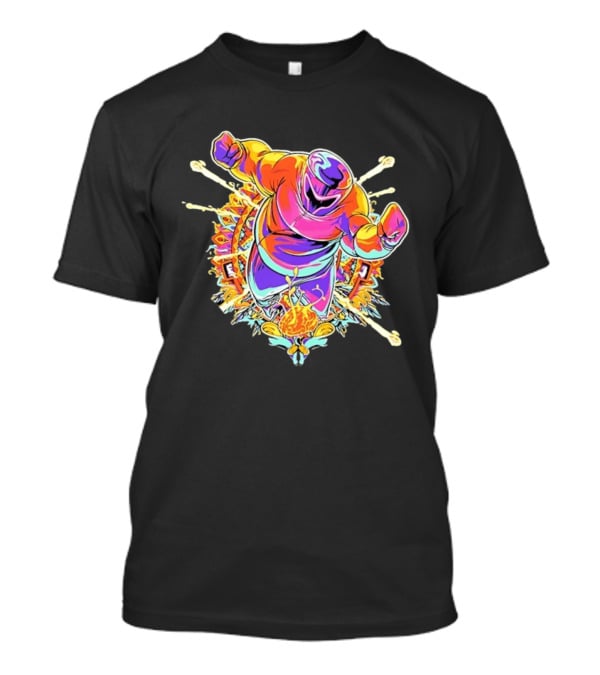 Colorful Psychedelic Boxer With Mandala And Brain Explosion T-Shirt
