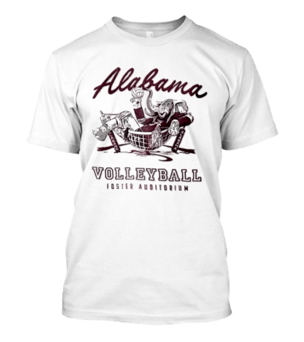 Alabama Volleyball Foster Auditorium Elephant T-Shirt
