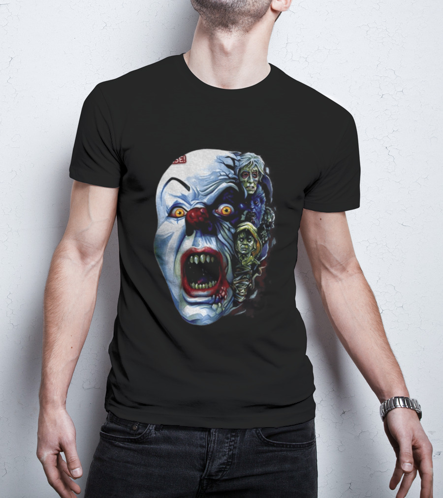 Pennywise The Dancing Clown Stephen King's IT Horror Nightmare Faces T-Shirt