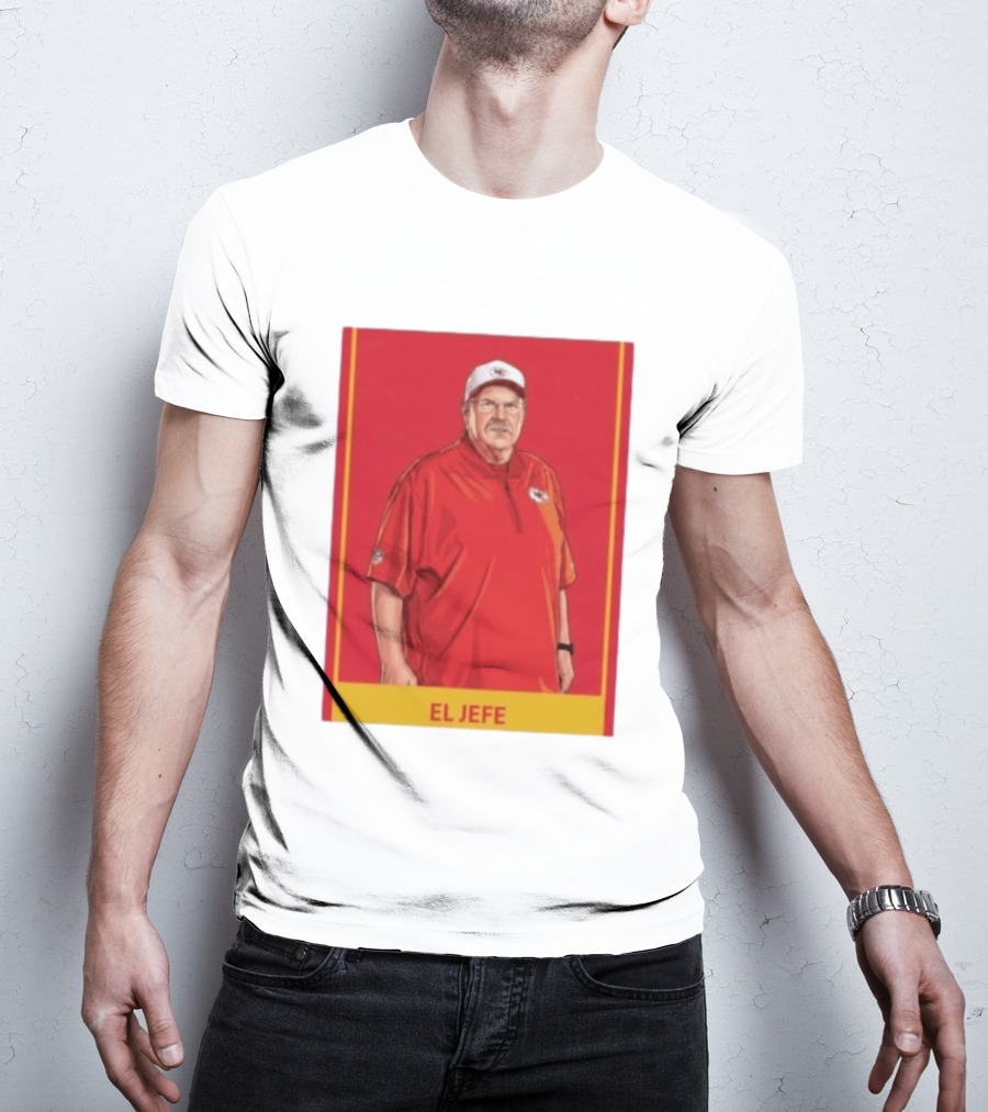 Andy Reid El Jefe Kansas City Chiefs Coach Red Chiefs T-Shirt