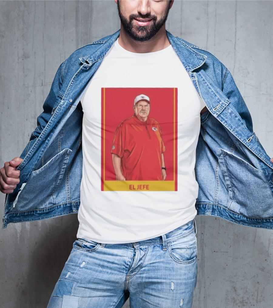 Andy Reid El Jefe Kansas City Chiefs Coach Red Chiefs T-Shirt