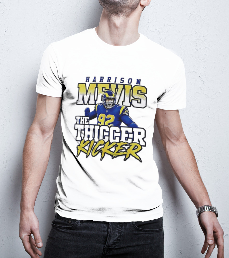 Harrison Mevis Los Angeles Rams The Thiccer Kicker T-Shirt