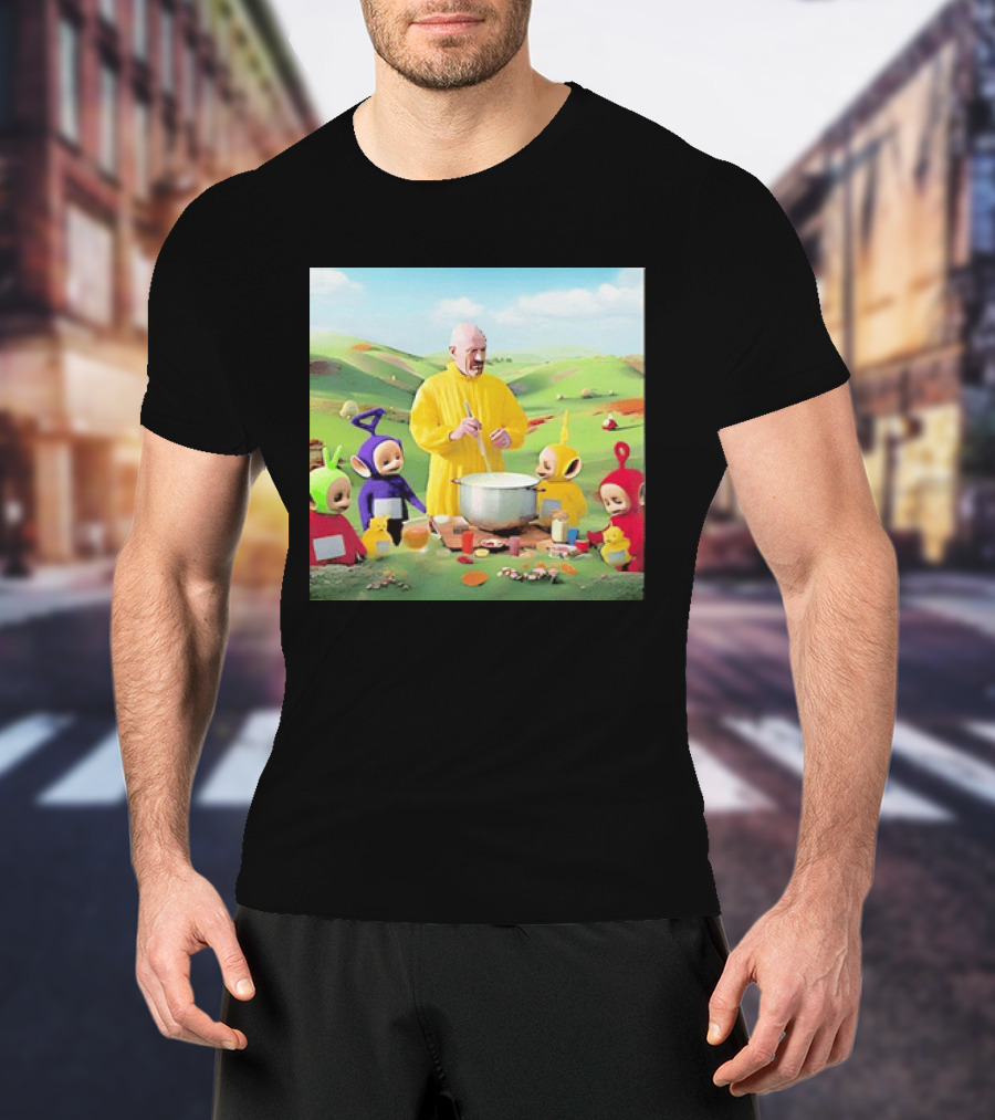Breaking Bad Walter White Cooking With Teletubbies Scene T-Shirt