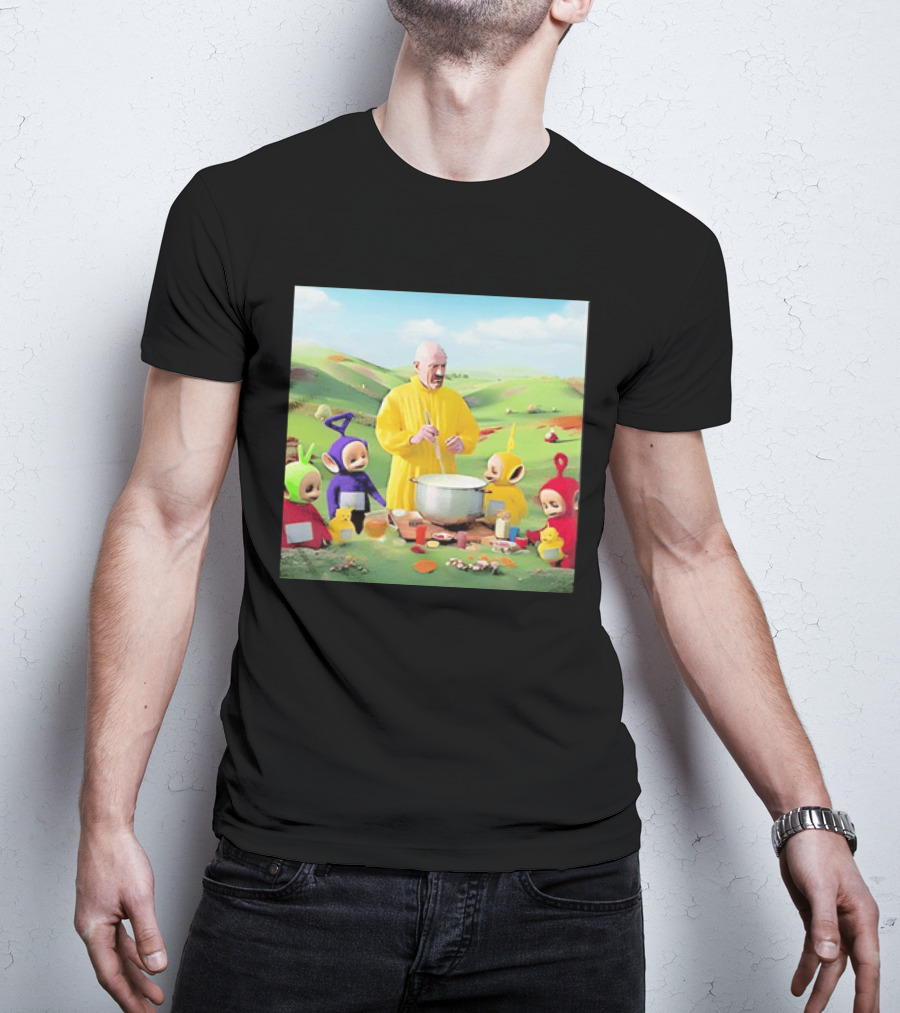 Breaking Bad Walter White Cooking With Teletubbies Scene T-Shirt
