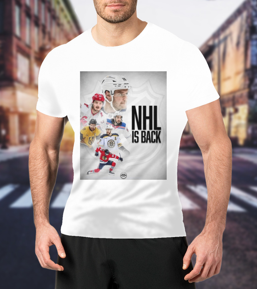 NHL 2026 2027 Is Back Featuring Iconic Players And Teams Like Boston Vegas Florida Carolina T-Shirt