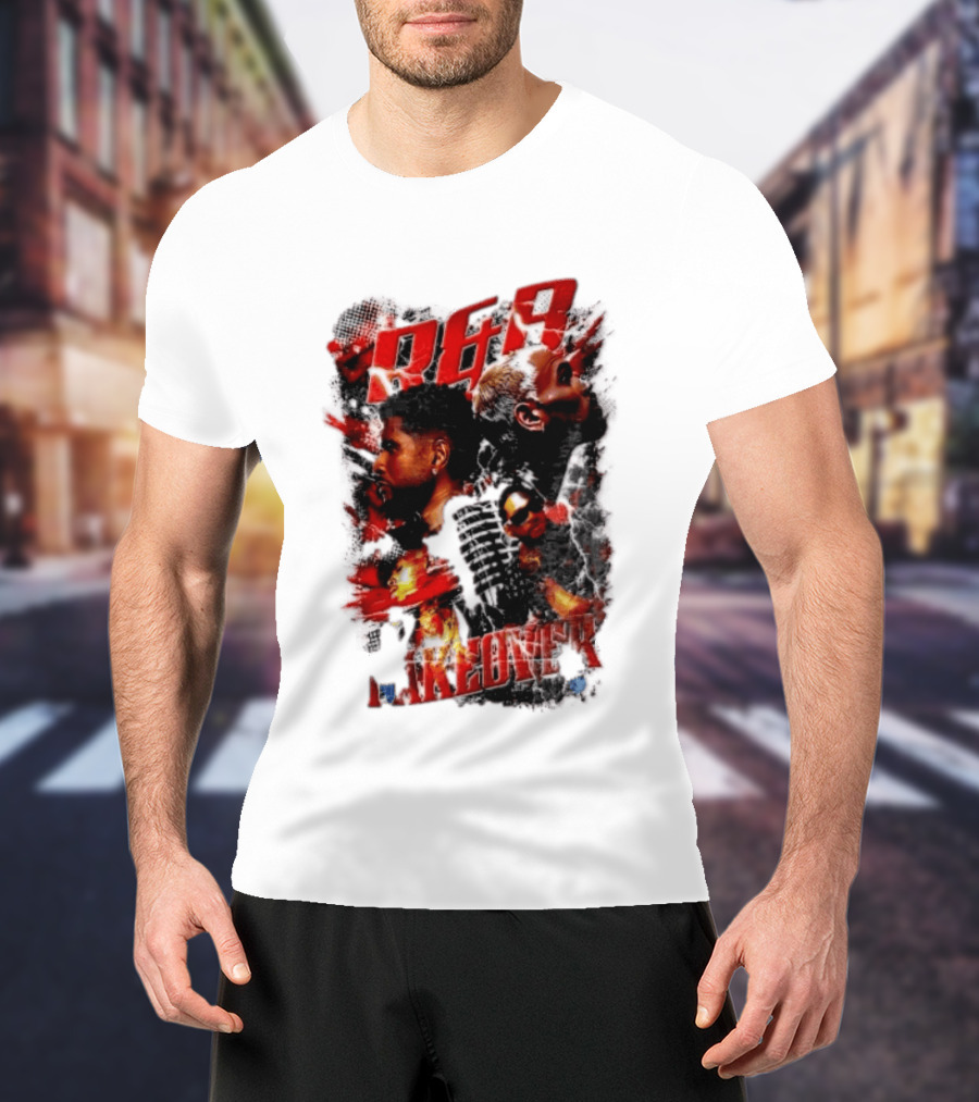 Usher Chris Brown R&B Takeover Singing Lightning Collage T-Shirt