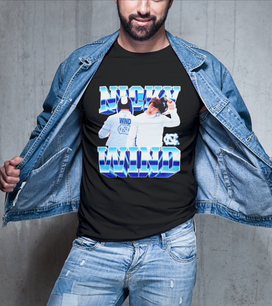 Nicky Wind North Carolina Fencing UNC Tar Heels T-Shirt