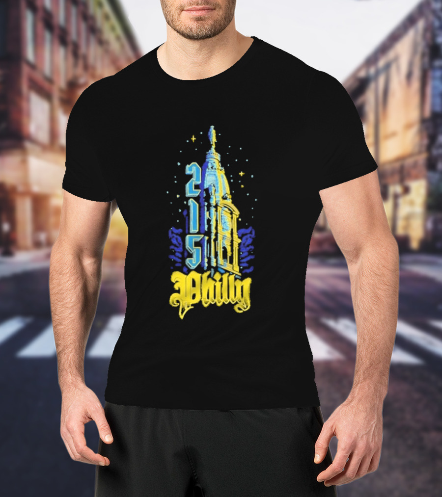 Philly 215 Philadelphia City Connect William Penn Tower T-Shirt