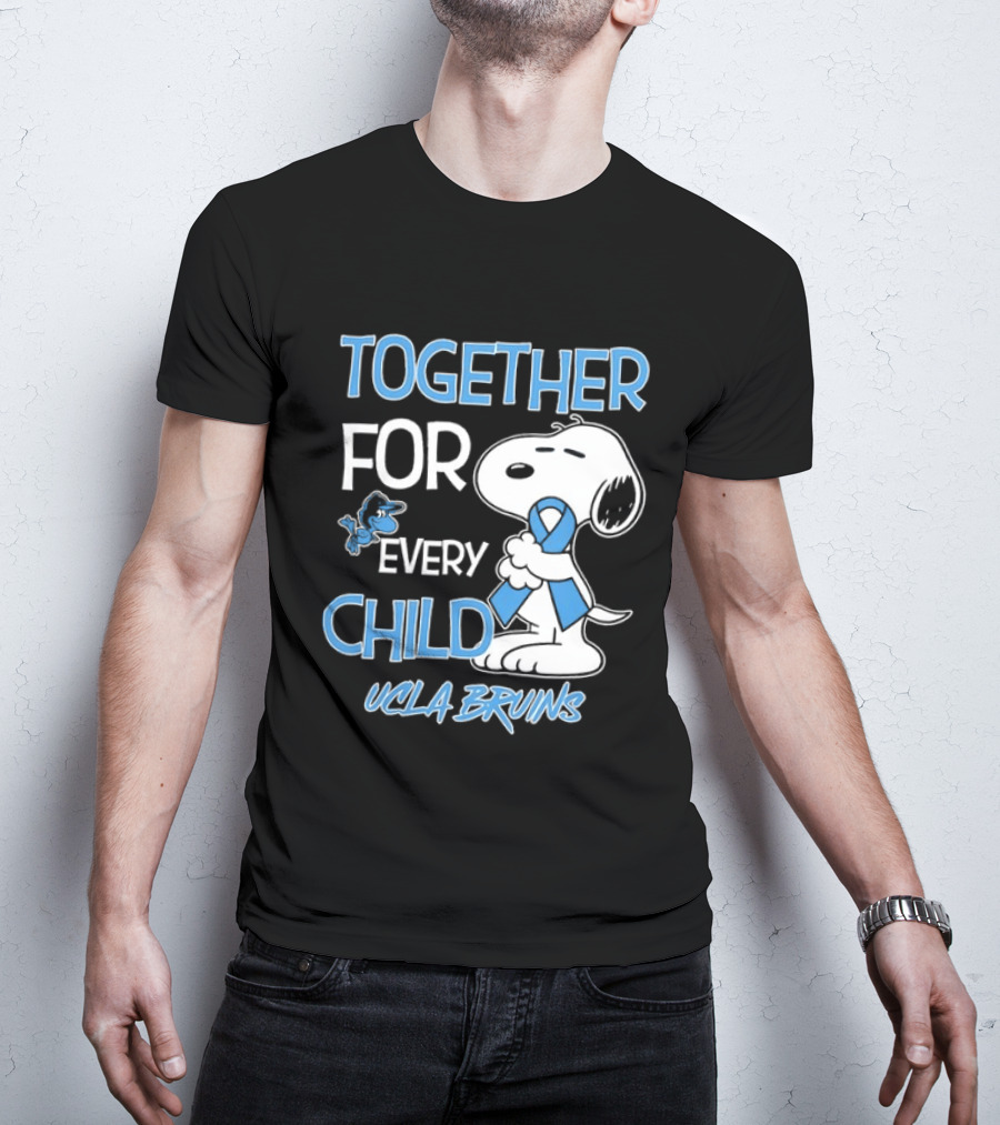 TOGETHER FOR EVERY CHILD Snoopy UCLA Bruins T-Shirt