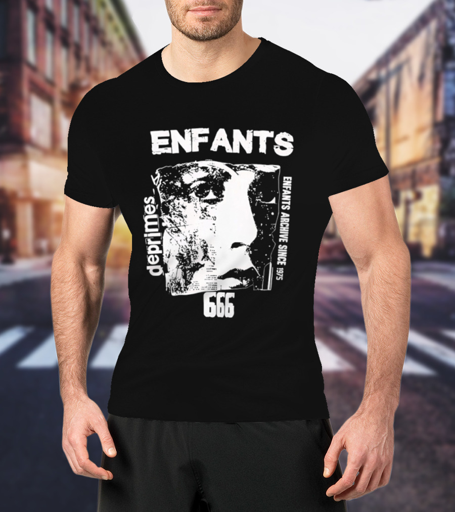 Enfants Deprimes Archive Since 1975 Face 666 T-Shirt