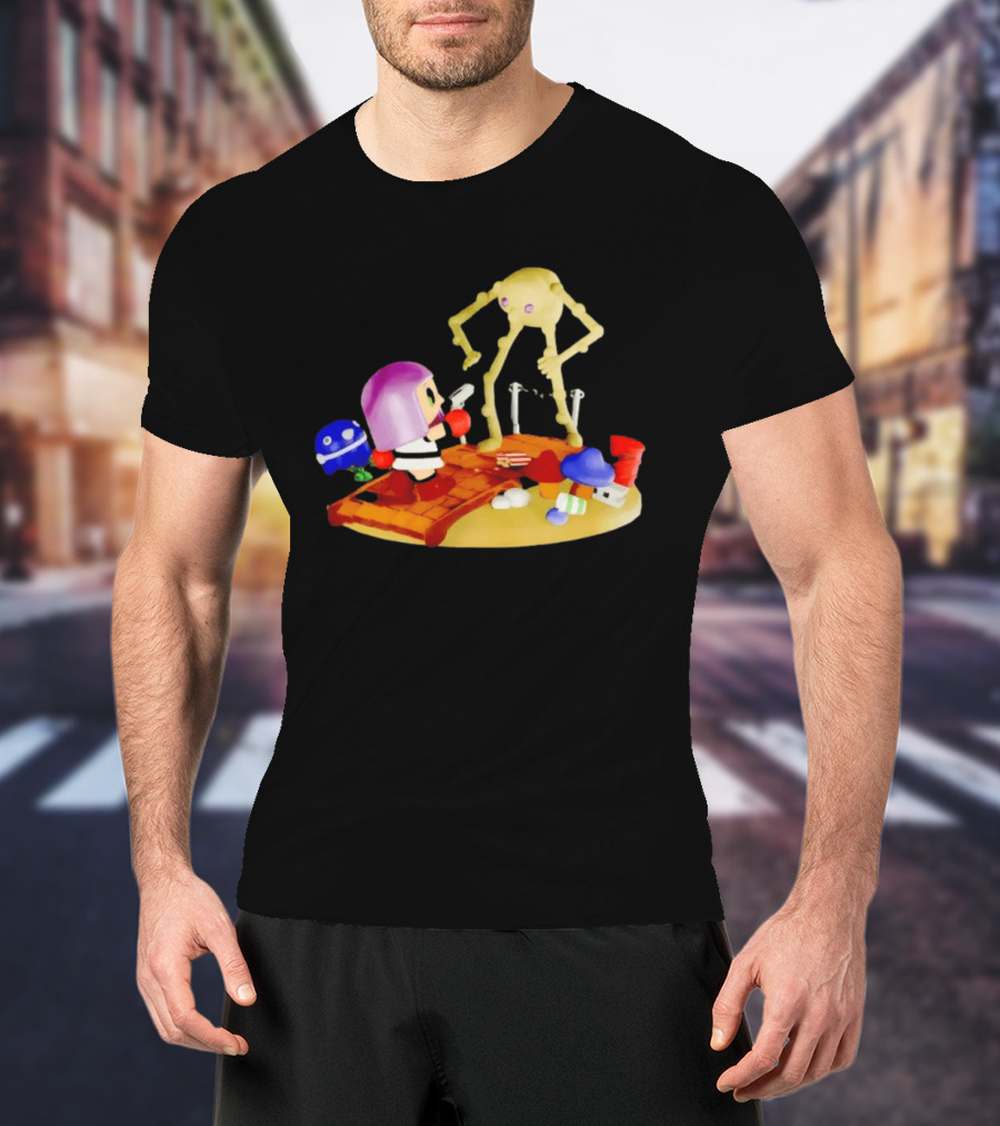 Little Mac Vs Yellow Devil Punch Out Nostalgic Battle Scene T-Shirt