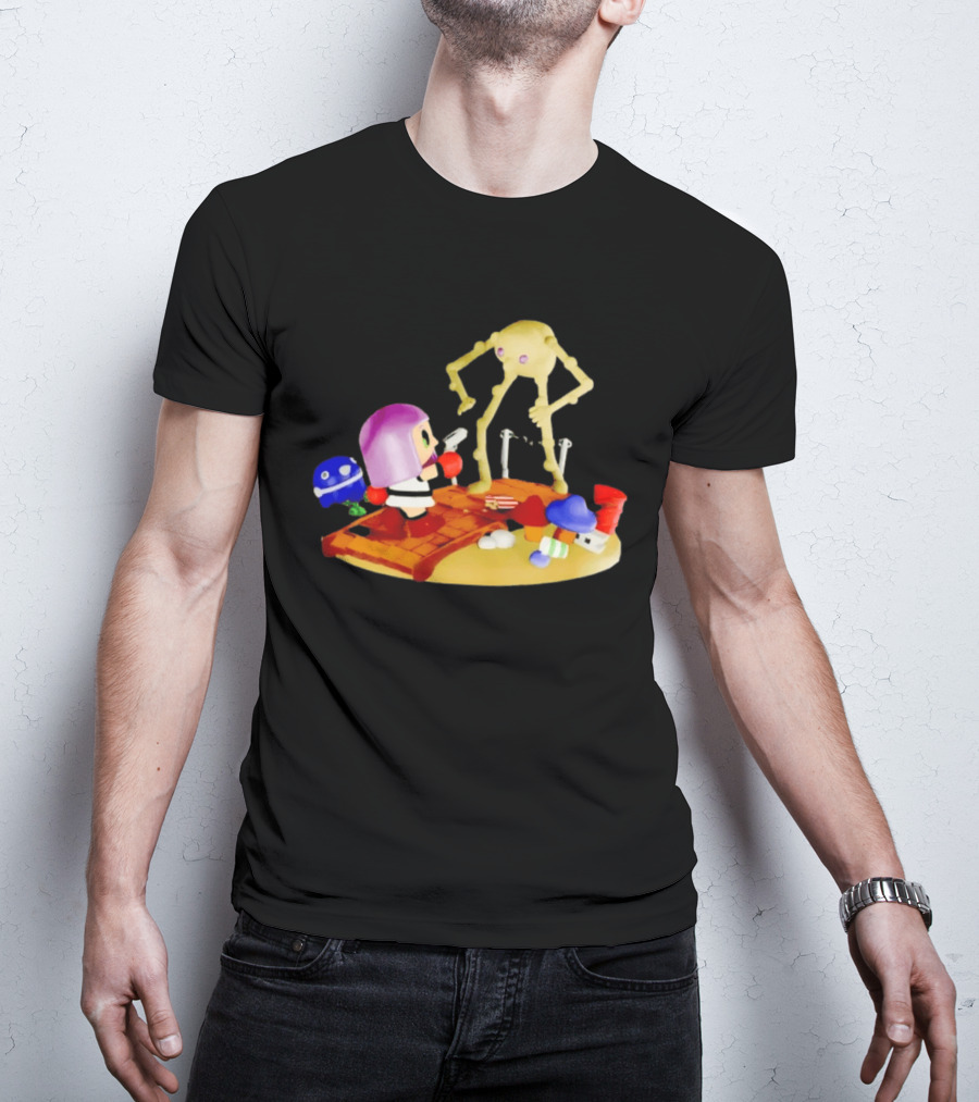 Little Mac Vs Yellow Devil Punch Out Nostalgic Battle Scene T-Shirt
