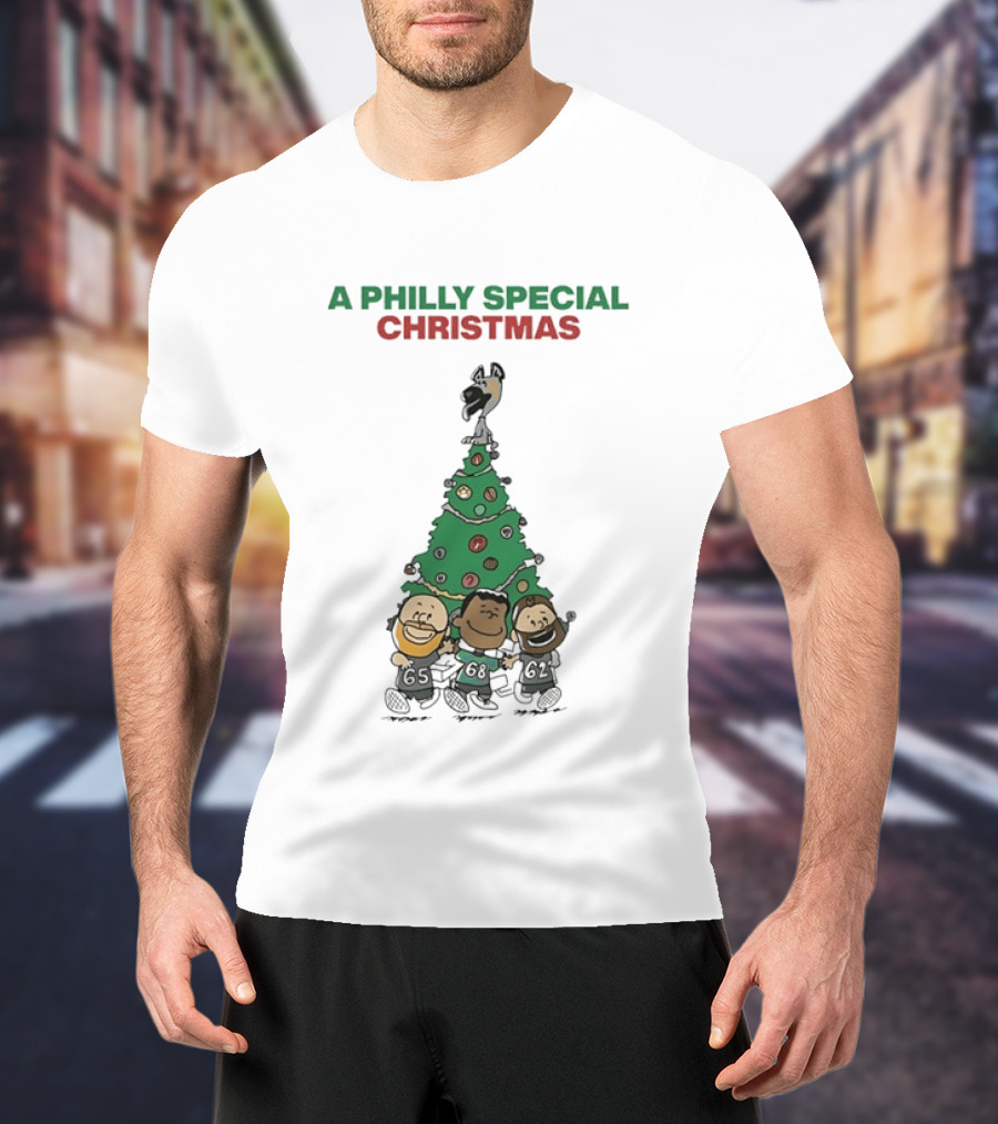 A Philly Special Christmas Philadelphia Eagles Tree T-Shirt
