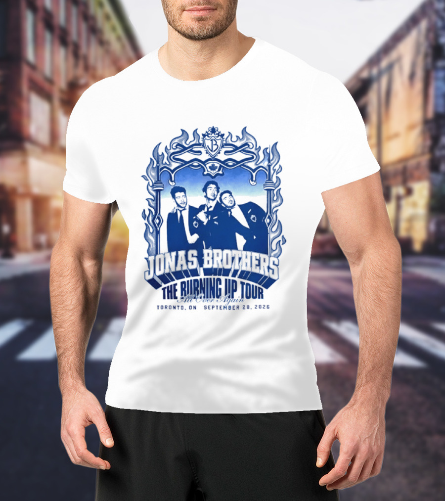 Jonas Brothers The Burning Up Tour All Over Again Toronto September 28 2026 T-Shirt