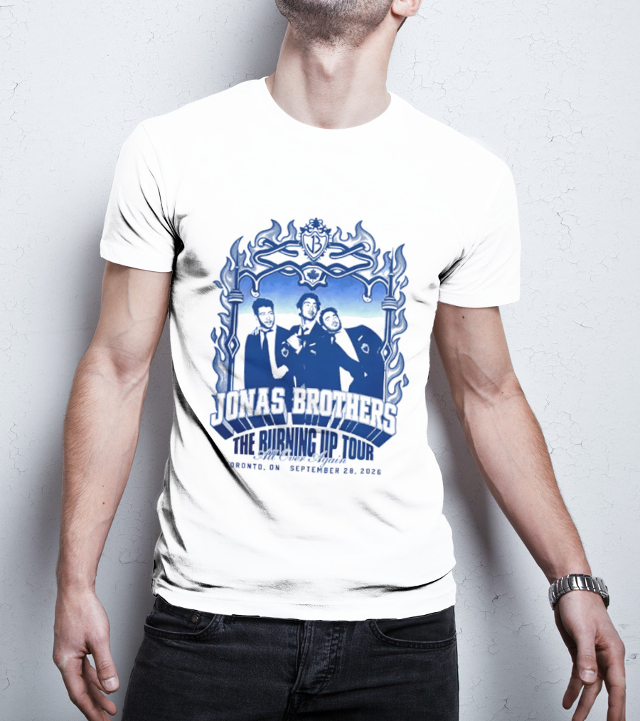 Jonas Brothers The Burning Up Tour All Over Again Toronto September 28 2026 T-Shirt
