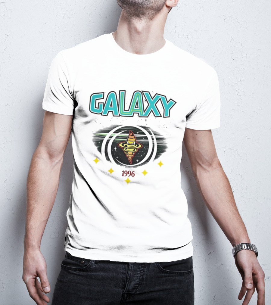 LA Galaxy M&N X Culture Kings Our LA Our Galaxy 1996 Planet Spiral T-Shirt