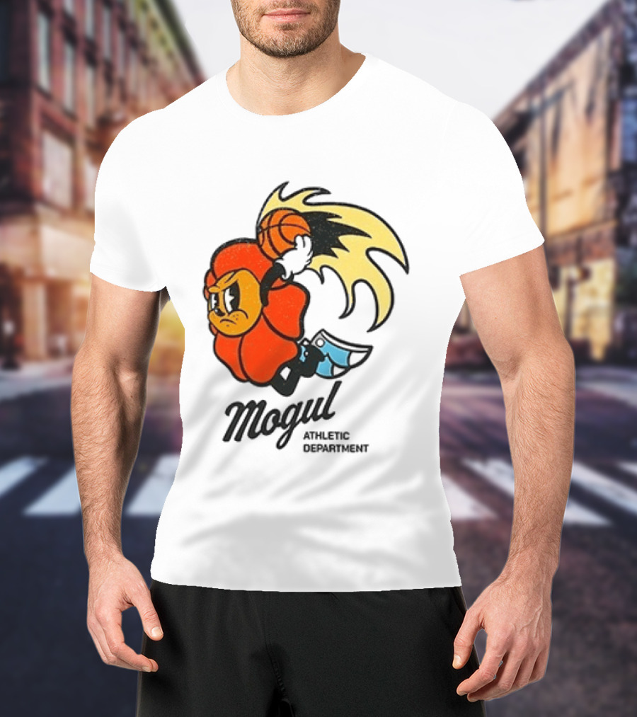Mogul Athletic Department Dunking Character Basketball T-Shirt