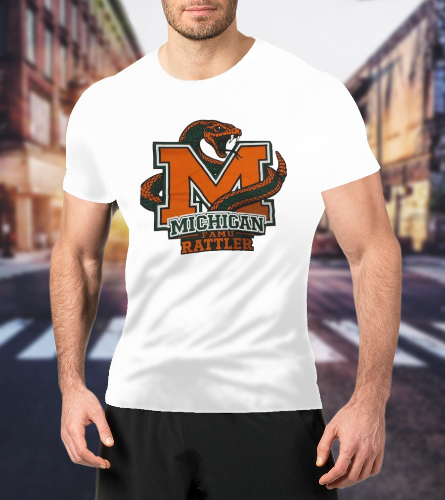 Michigan FAMU Rattler Snake M Rattlers T-Shirt